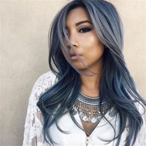 This rich, intense blue <strong>hair color</strong> is like a darker version of the <strong>denim</strong> trend; indigo evokes a pair of fresh new jeans. . Ion denim hair color